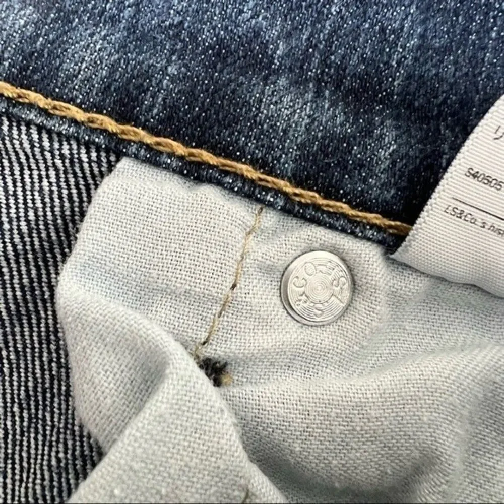 LEVIS 505 ‎ Blue Jeans 30 Waist Classic Straight Leg Short Inseam 27.75